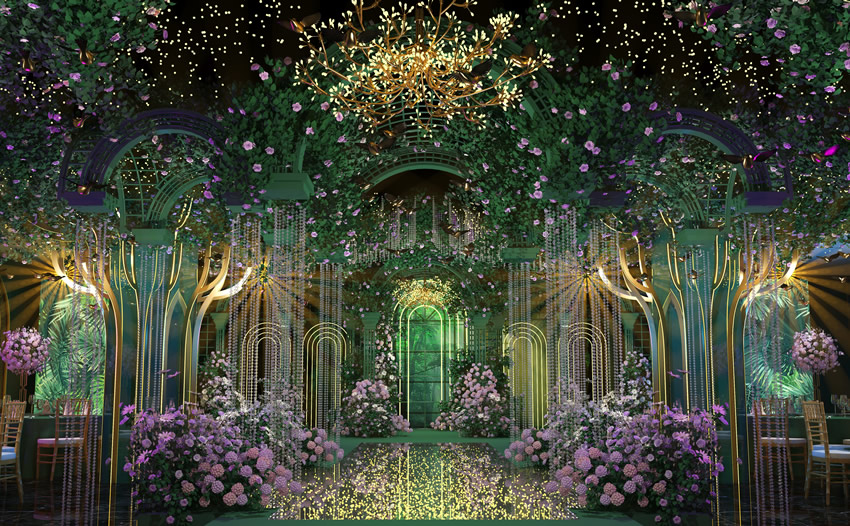 龙城奇妙森林婚礼堂效果展示