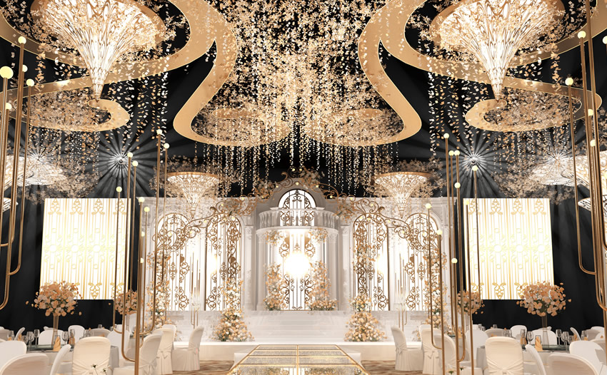 龙城花木兰喜事汇金色大厅效果展示